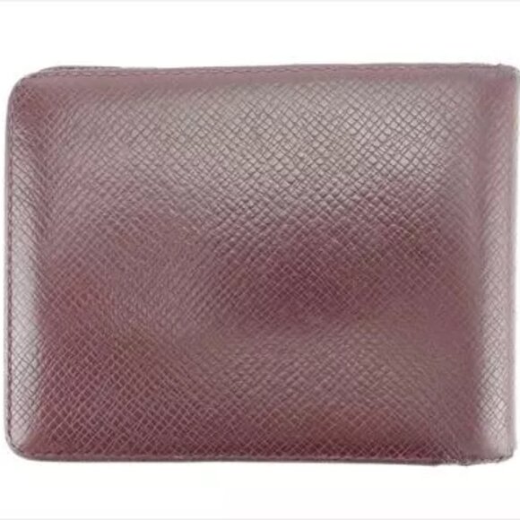 Louis Vuitton Wallet Purse Taiga Red PVC Leather Woman Authentic Used - Picture 4 of 7
